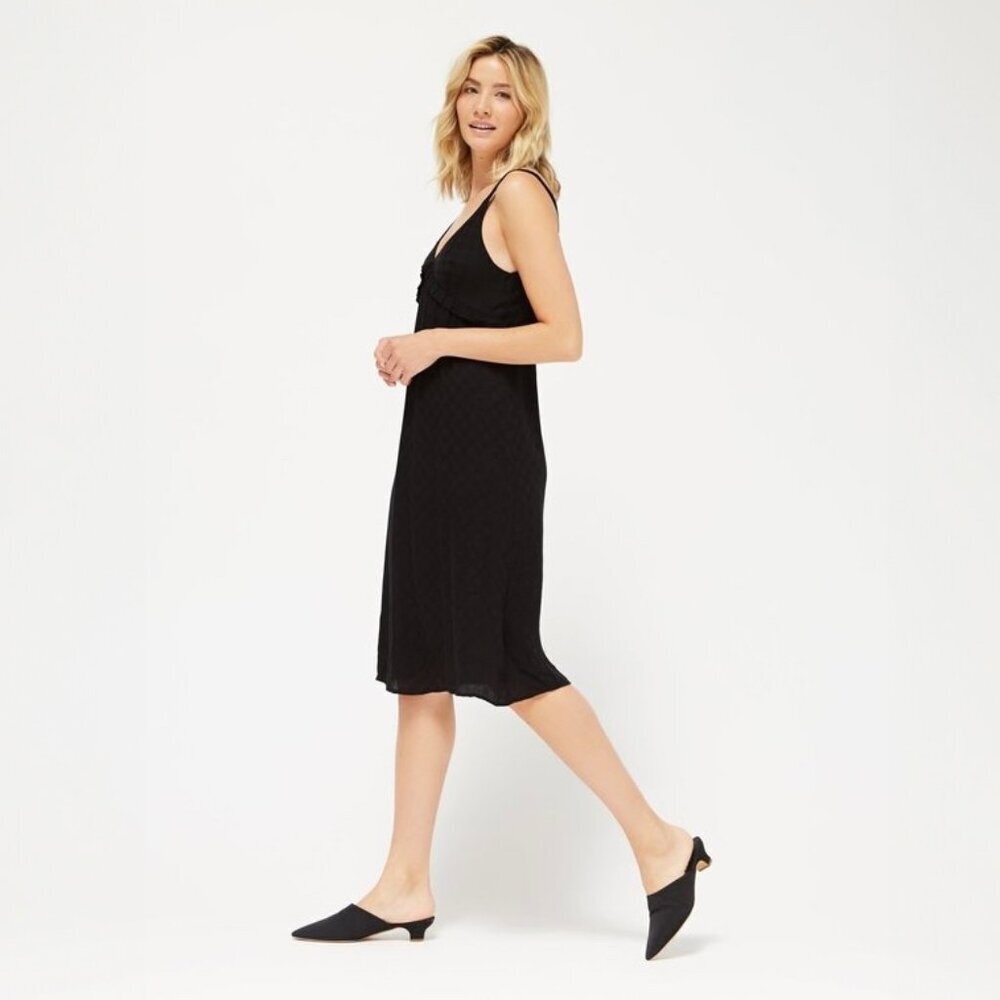 LACAUSA Nora Dress in Black Check - sz XS - Picture 2 of 9